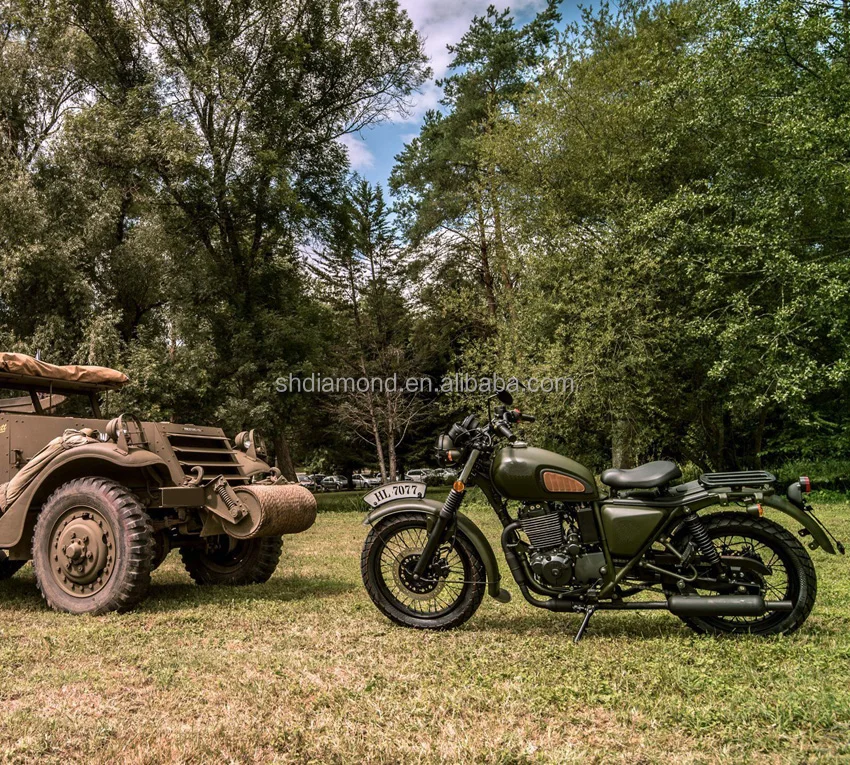 green army euro4 400cc tracker Motorcycle/400cm3 vintage modern classic Motorbike EEC /397.2ml caferacer scrambler motorbike COC