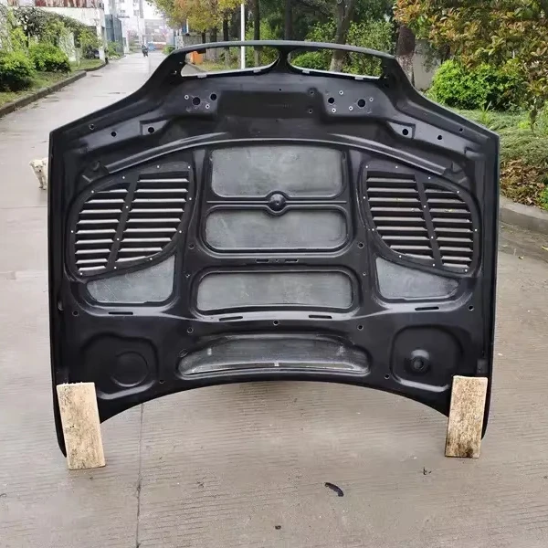 for BMW e46 4door Post GTR fund Perforated engine hood FRP material