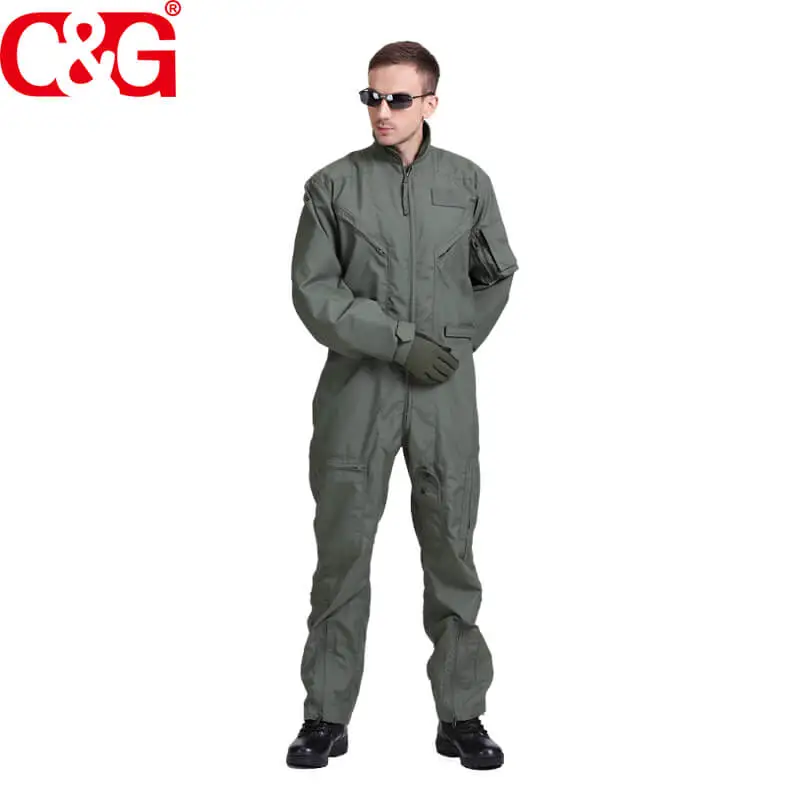 Nomex Fighter Pilot Uniform Olive Green Pilot Overalls Flight Suit