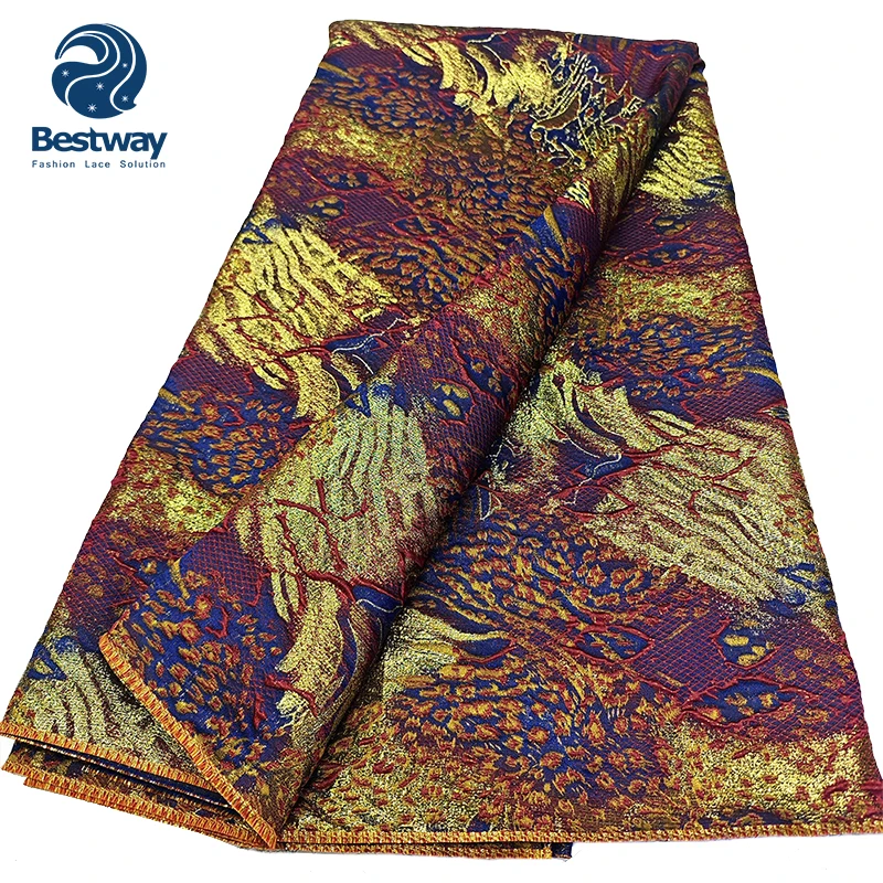 Bestway African Brocade Jacquard Fabric For Wedding Bridal Dress