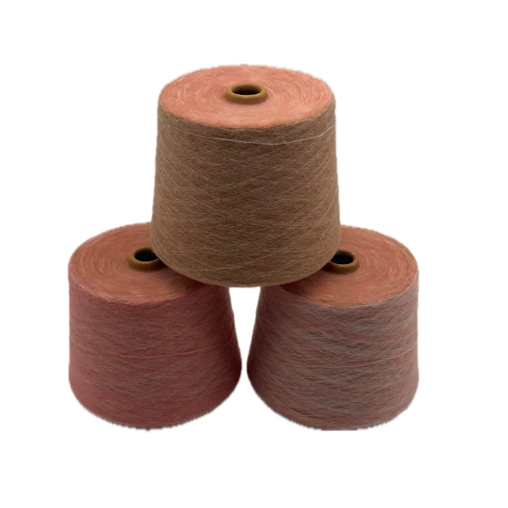 Extreme Durability Spring/Autumn 50% Wool Blended Worsted Yarn For Hand Knitting