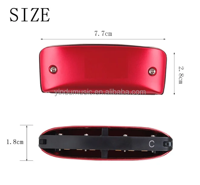 Professional 7-Hole Harmonica Instrument Blues Color C D Beginner Diatonic Chromatic Pronunciation Plastic Wholesale