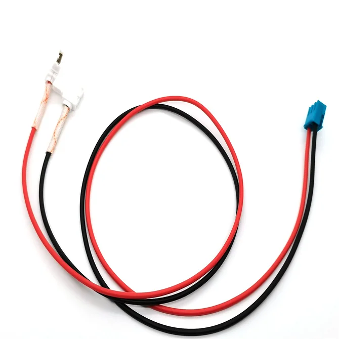 OEM processing automotive wiring harness UL1015 18AWG A3963-T tinned red and black terminal wire
