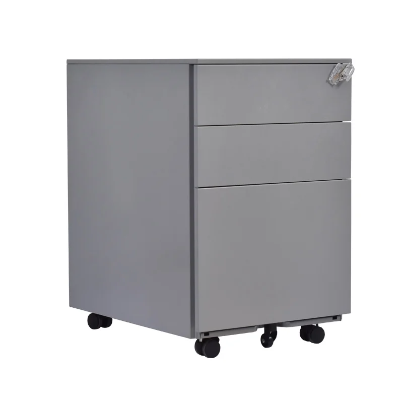 Design Customized Color Office Movable Drawer Filing Cabinet Bedroom Furniture Durable School Desk 3 Drawer Modern Small Cabinet