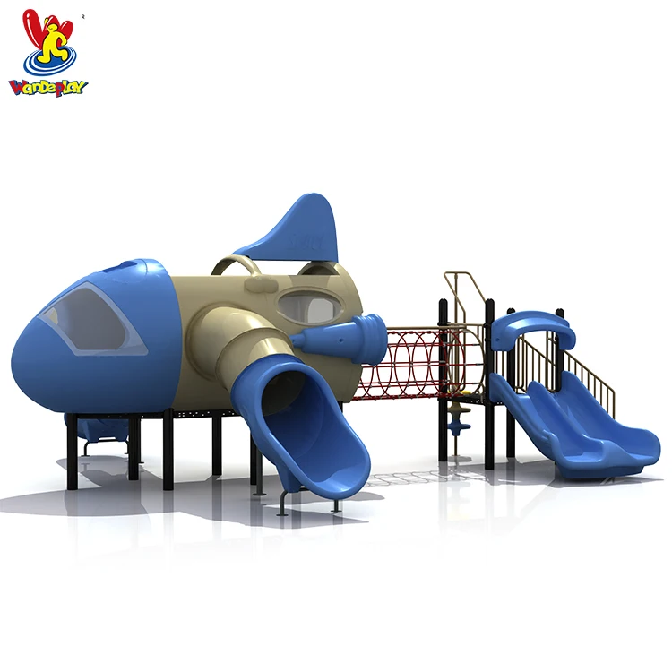 
Airplane Playset Children Outdoor Playground Slide Equipment Plastic Slide 5-7 Children WD-99005867 Wandeplay 780*690*320cm ≥6 