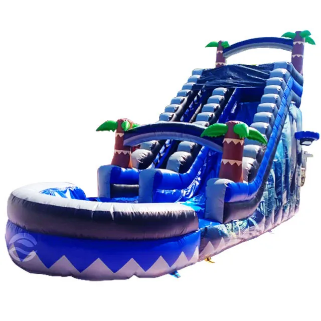 Надувная горка N Panther с бассейном, Детская водная горка