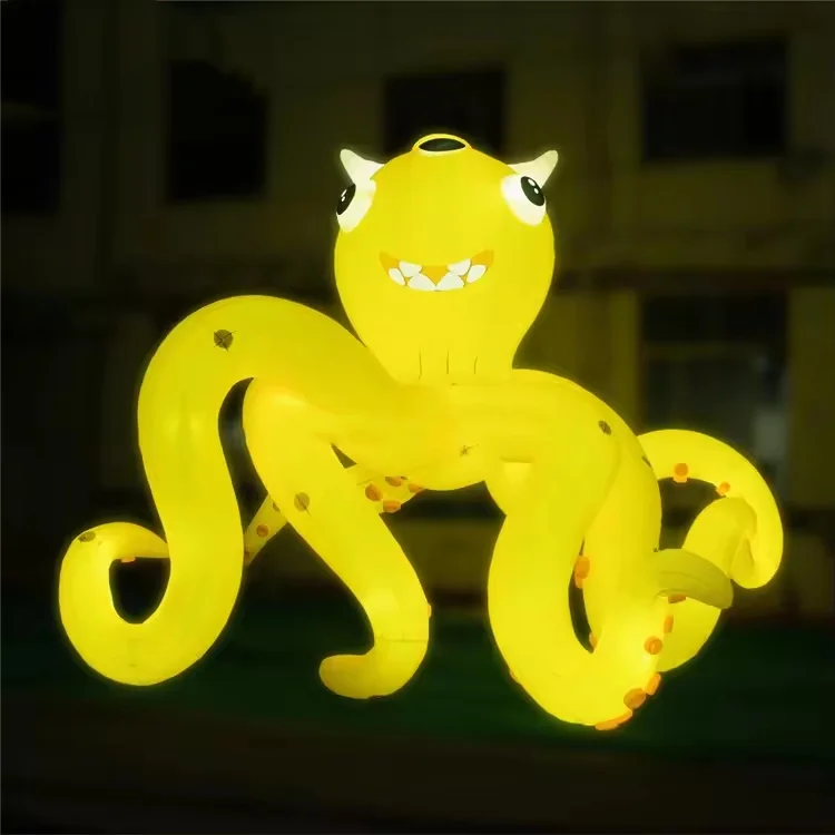 Party Amusement Decor Giant Pink Inflatable Sea Octopus Monster Balloon Inflatable Octopus With Tentacle