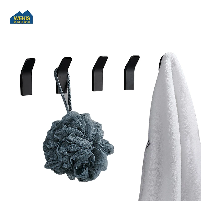 Wekis Professional Kitchen Bathroom Supplies Three-color Crescent Decor Single Adhesive Wall Hook Wall Mount Hook Hanger