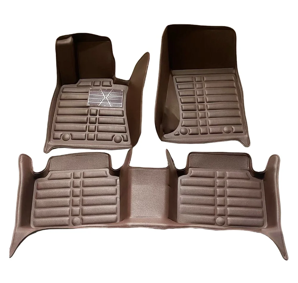 Chinese factory wholesale 5D vehicle interior accessories pvc leather floor car mats