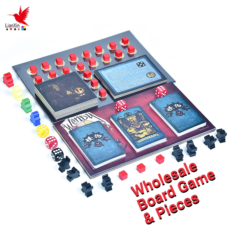 OEM Custom High Quality Eco-Friendly Matte Educational Silicone Plastic Table Game Board Game with Printed Design