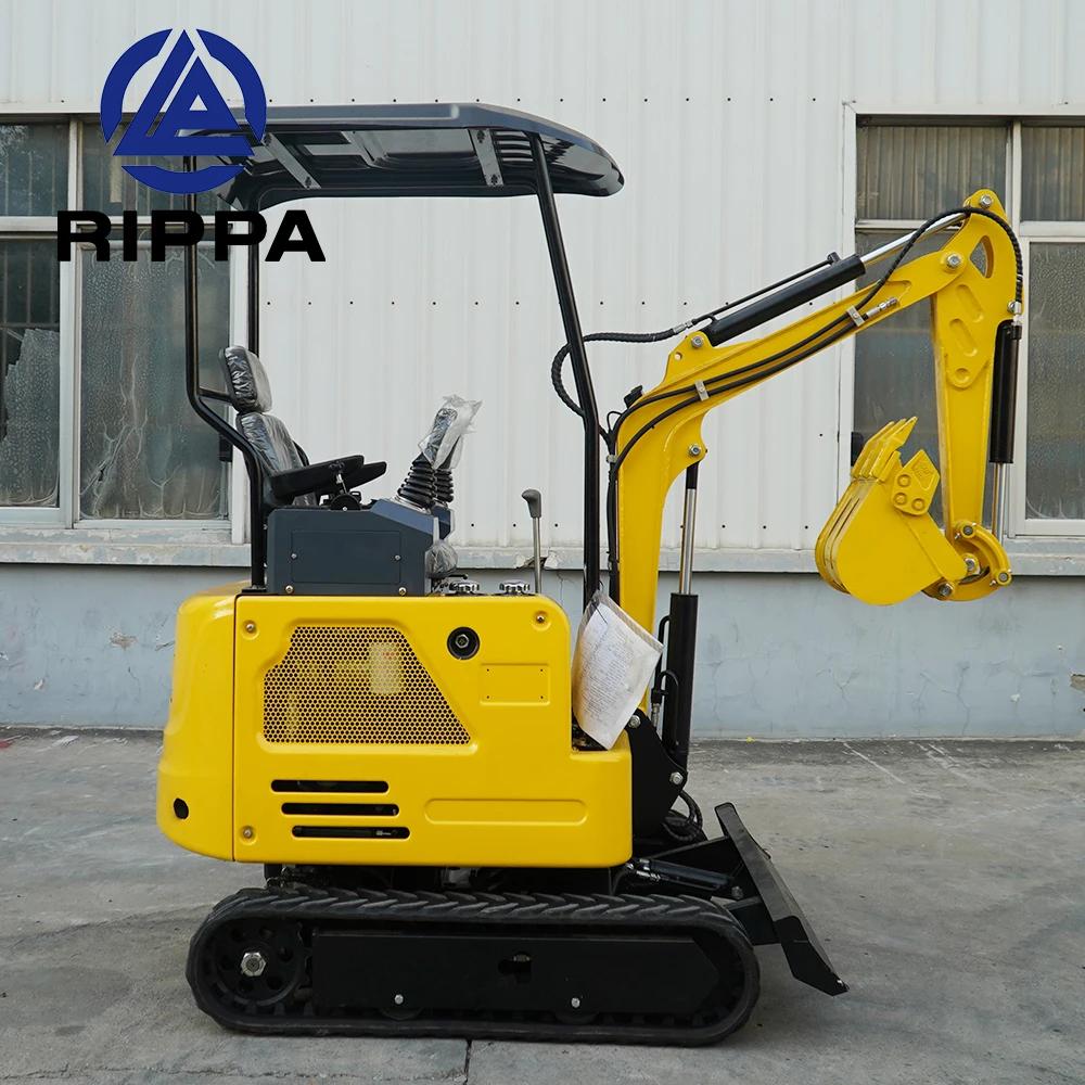 Rippa Machinery Dig Excavator Mini Infront Excavator 0.8Ton 1Ton 1.5Ton Made In China Scavatore
