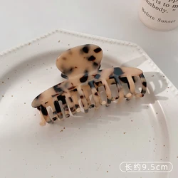 New Hair clips Accessories Makeup Styling Tools Geometric Square Tortoiseshell Leopard Print Acetate Claw Clips For