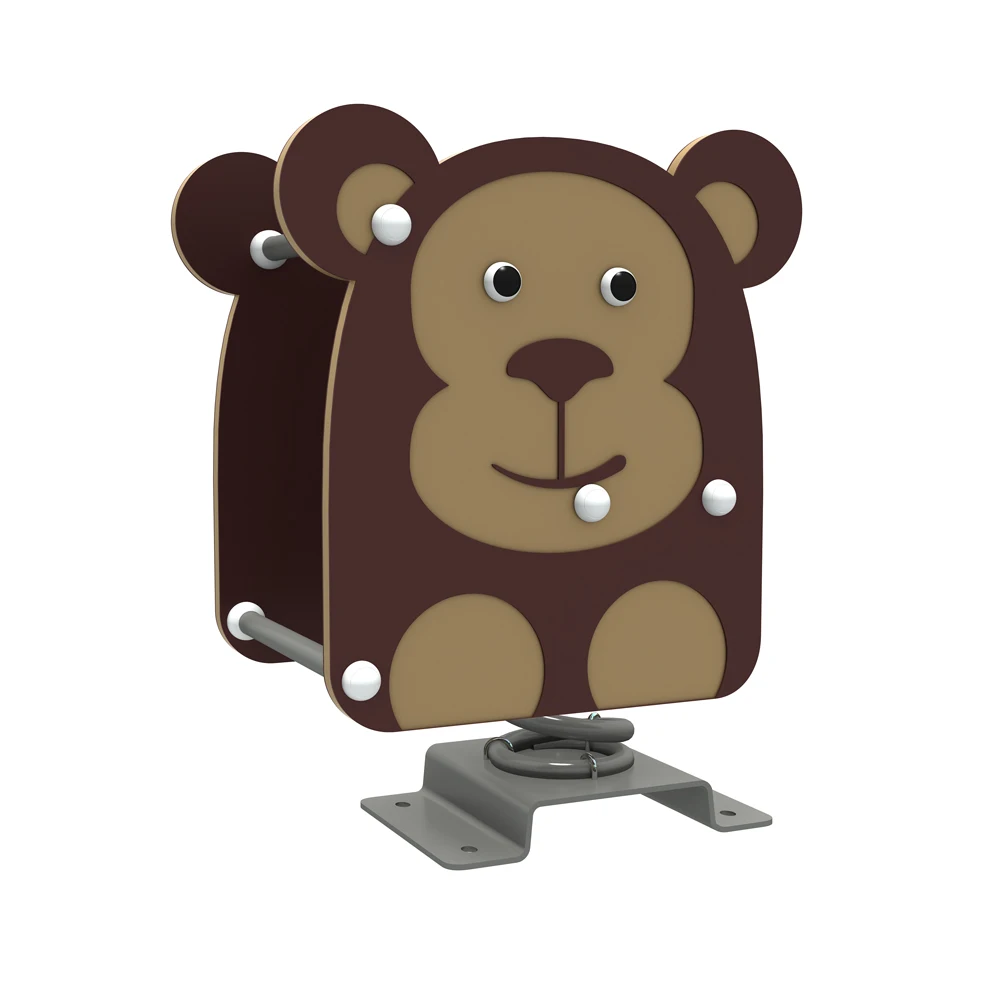 Child rocking horse PE board kids modern spring rocking horse outdoor playground set manufacturer animal spring rider