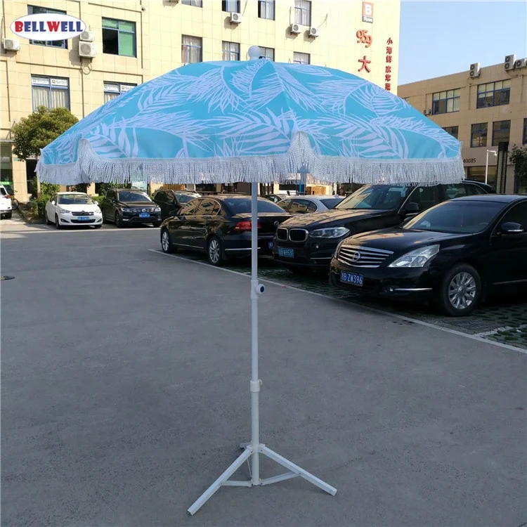 Bellwell Your Satisfied Wholesale Beach Umbrella with Fringe