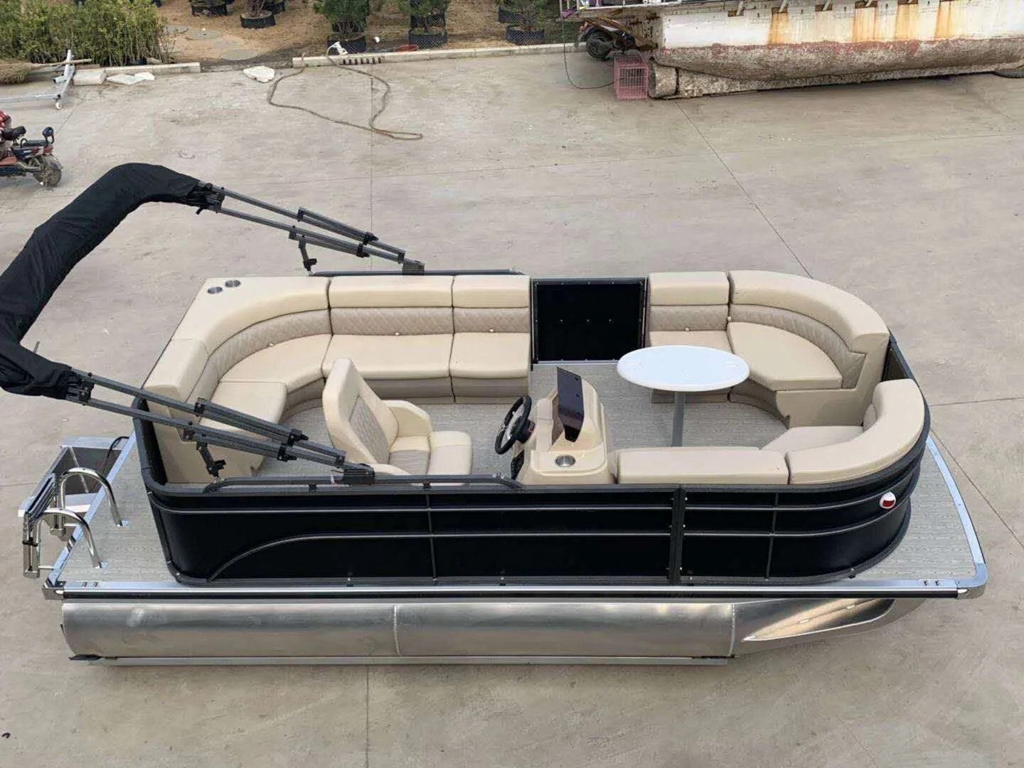 Лучшая плавающая алюминиевая электрическая понтонная рыболовная лодка для отдыха