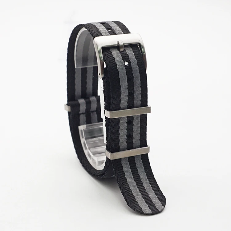 Premium Quality Nylon Sport Herringbone 20mm 22mm Seatbelt Watch Band Nylon Watch Strap