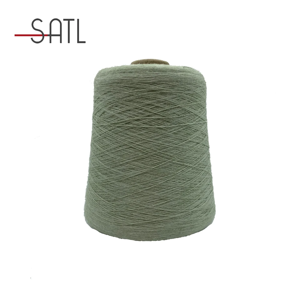 Good Selling Worsted 2/12nm 50% Organic Cotton 50% RWS Wool AB Cone Yarn For Rugs And Blankets