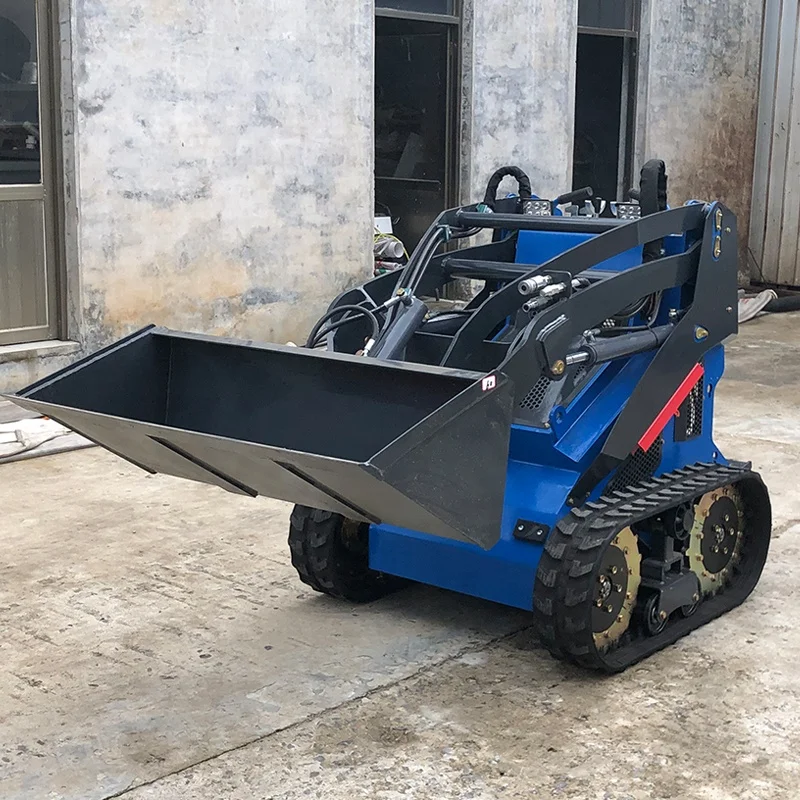 Small Skid Steer  Loader With Bucket Mini Skid Steer Loader Attachment For Sale
