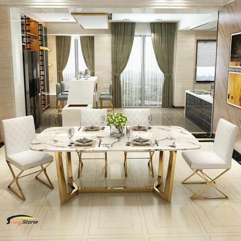 Slim stainless steel table foot krion Solid Surface round marble table top