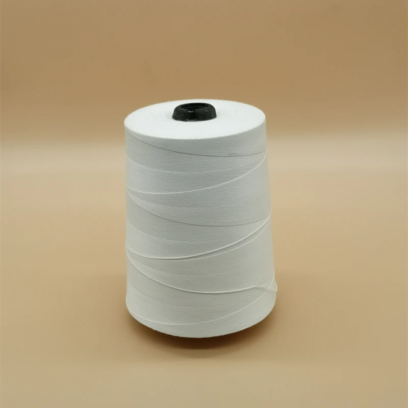 100% Spun Polyester 8S/3 Sack Bag Dyeing Sewing Thread For Bag Closer Machine
