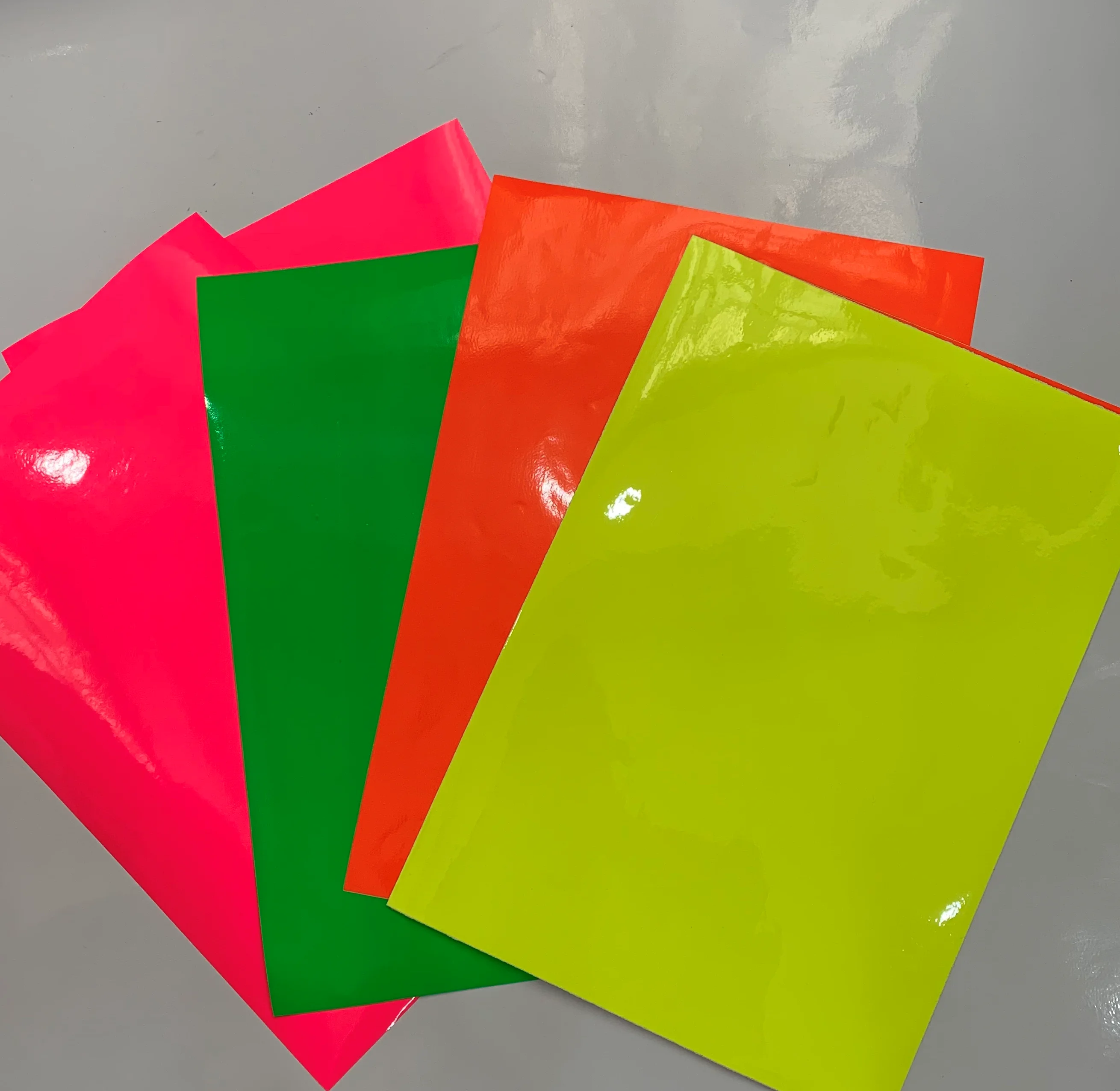 Anolly double glossy shiny Fluorescent Removable sign vinyl Neon Removable vinyl for all your cutters