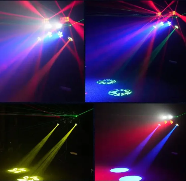 Gigbar портативный DJ Bar Par GOBO стробоскопический светильник с эффектом Дерби 4 в 1 для сцены вечеринки RF433 беспроводной ножной переключатель