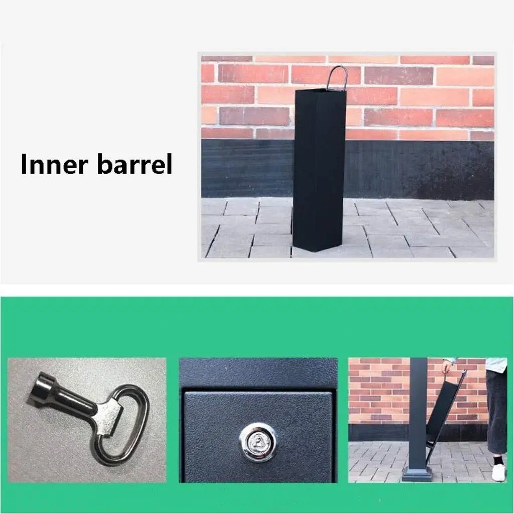 Stainless Steel Soot Column Ashtray for Shopping Malls Hotels Vertical Cigarette Butt Pedicle Outdoor Trash Can Floor Ash Column