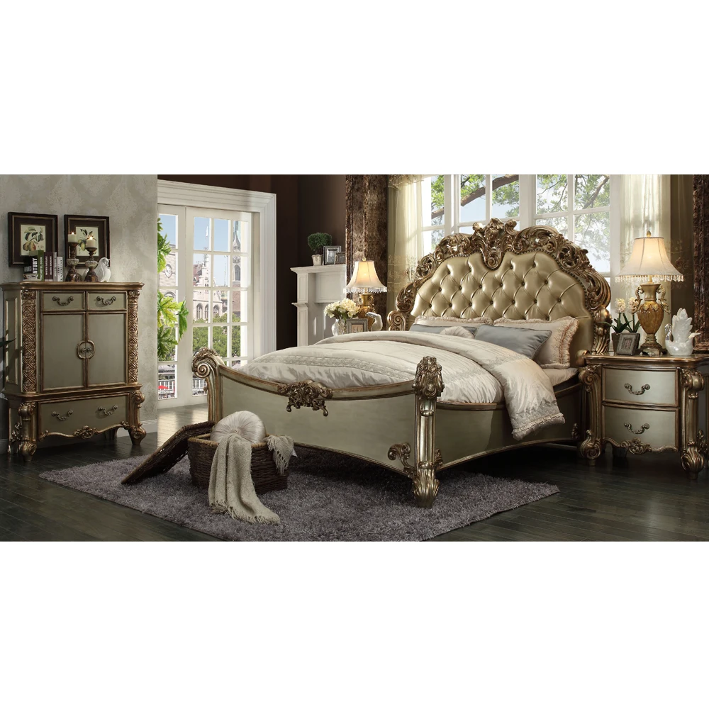 Bed Bed Design Dubai Style Simple Fancy 4-5 Star King Queen Size Bed Apartment