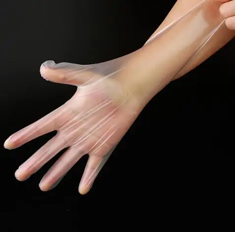 
hands tpe/pe waterproof wash gloves 