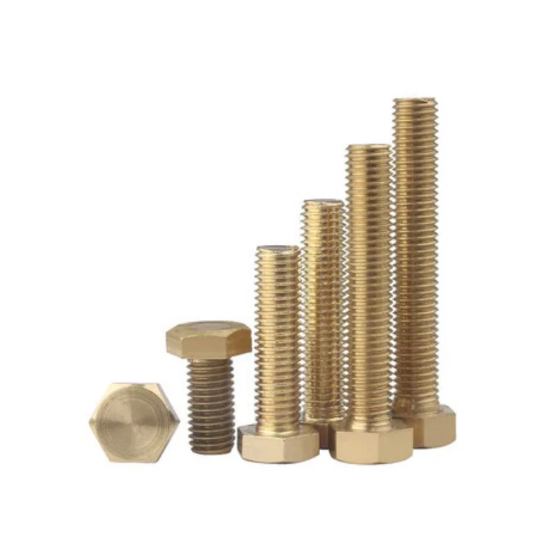 Grade 8.8 brass hex head bolt GB5783