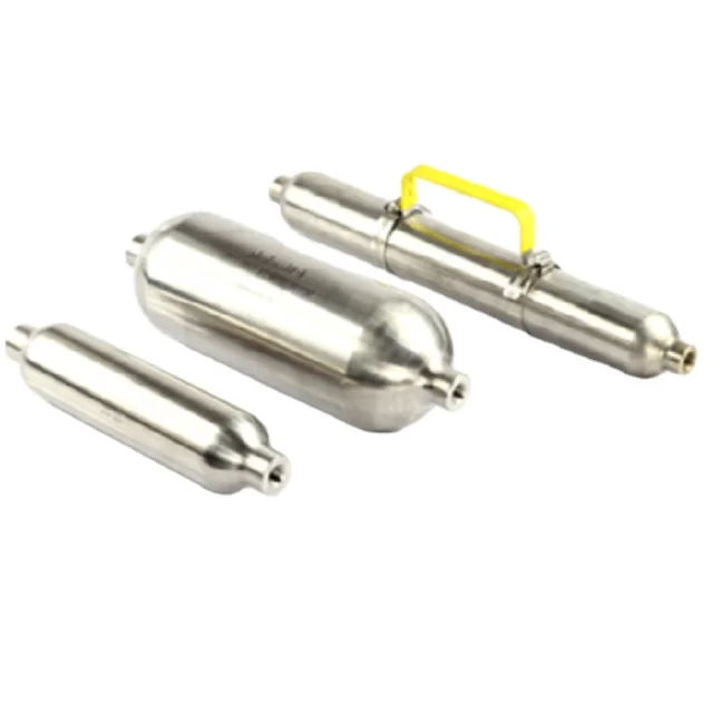 Swagelok type 1/8 in 5000psig  single-ended and double-ended 150 ml  stainless steel mini gas cylinder sample cylinder