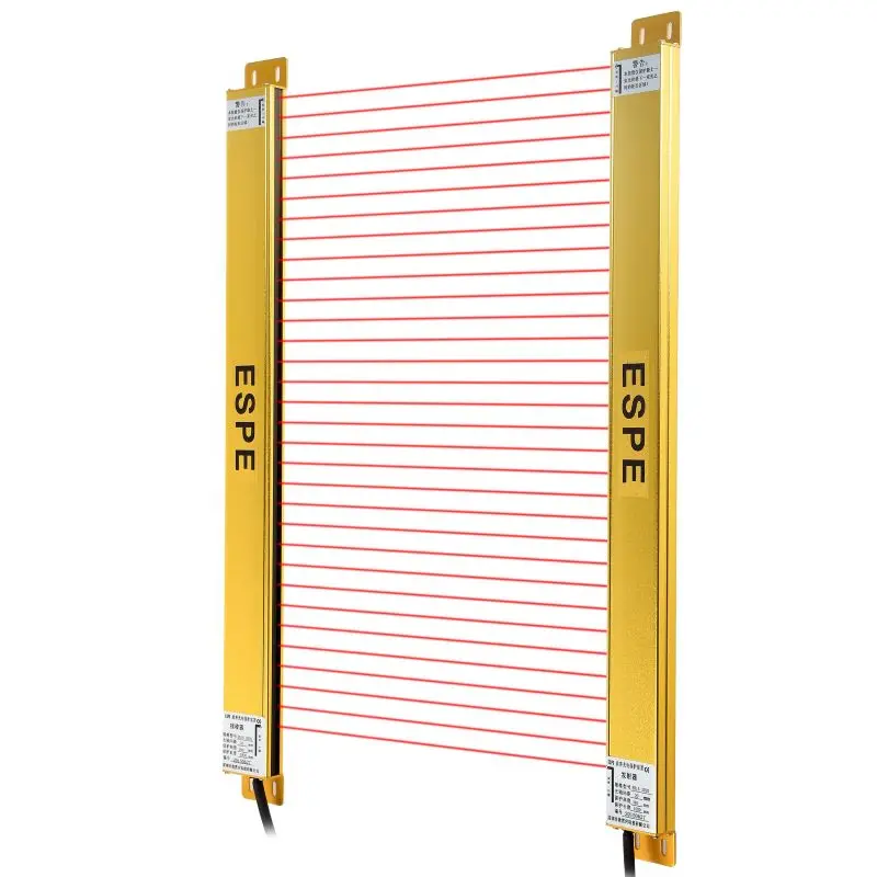 Hot Selling Thru-beam NPN, PNP Normally Close 280mm Protective Height Infrared Optical Safety Light Curtain For Industrial