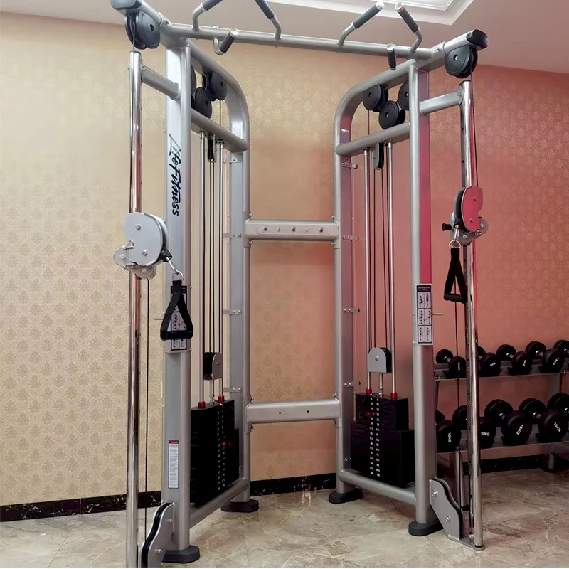 Commercial indoor new design dual adjustable pulley system functional trainer gym fitness machine