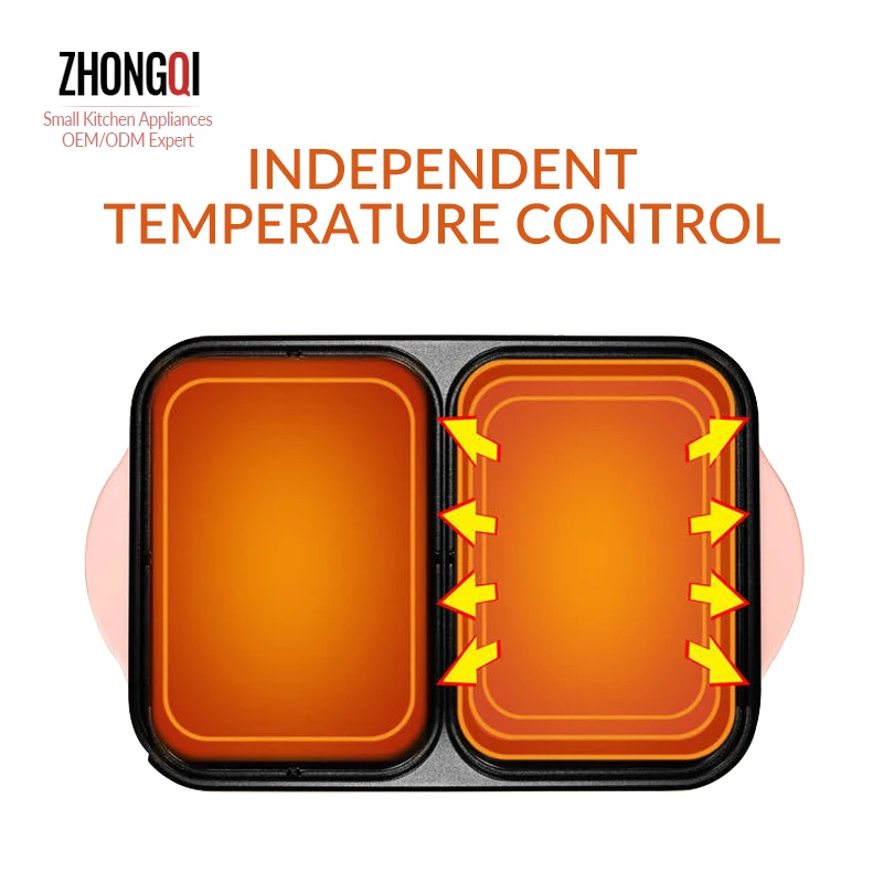 Net Celebrity Student Dormitory Electric Heating Pot / Multi-function Cooking Shabu-roasting 110v Korean Mini Pink Pot/