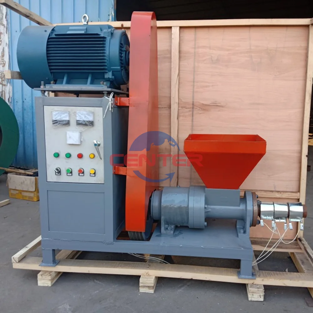 Top High Quality Easy To Install And To Maintain Rice Husk Sawdust Briquette Machine