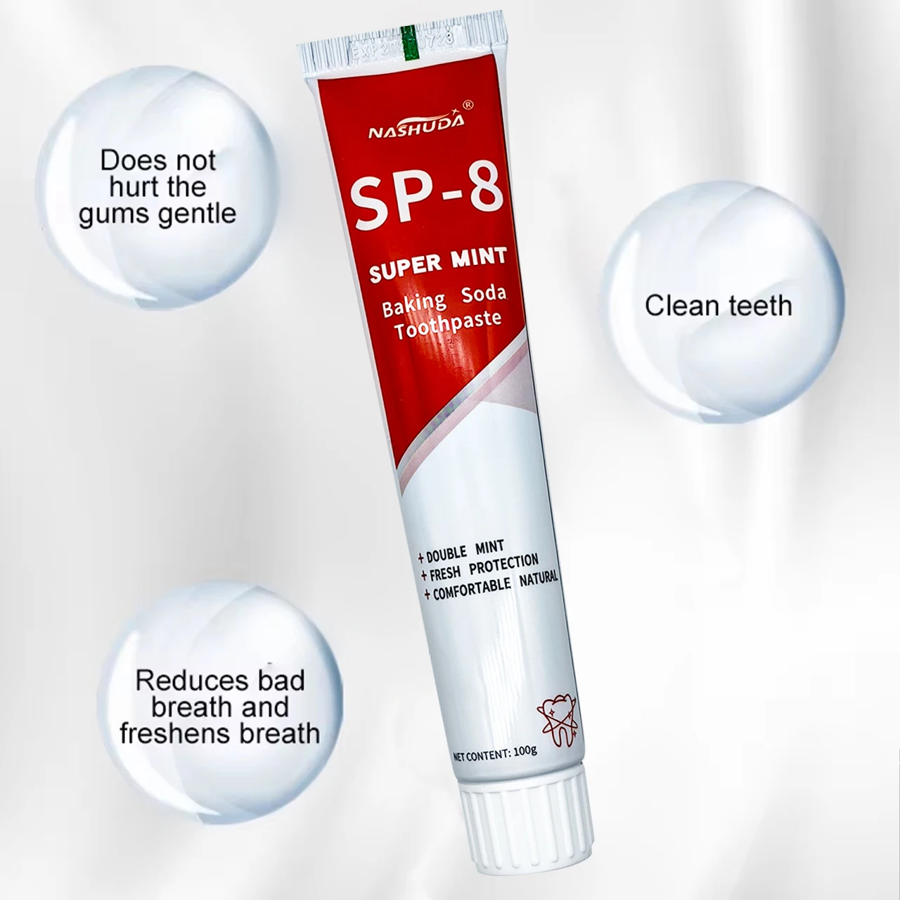 factory direct sale custom eco friendly natural personalized toothpaste stain removing activated charcoal sp 8 toothpaste