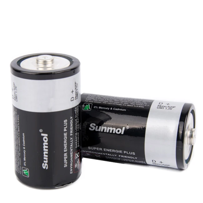 Hot Sale 1.5 Volt UM1 Size Batteries D Zinc Carbon R20 Primary Durable Classic Battery
