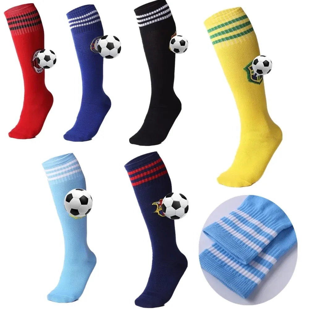 Breathable Knee High Sock for Children Adult Basketball Running Football Socks European Soccer Club Sports Socks Men Knit Unisex