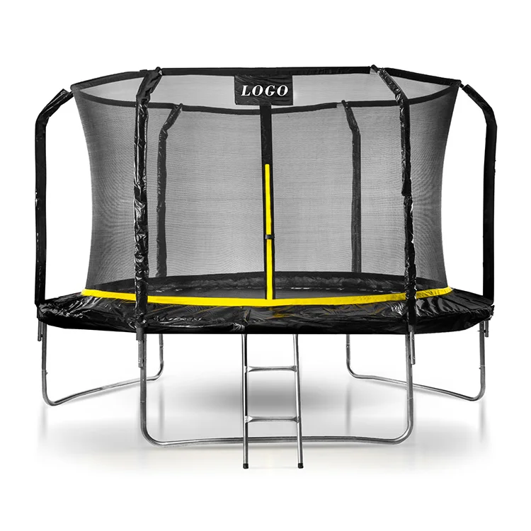 Factory Large 10FT Outdoor Gymnastic Trampoline Park Equipment Kids Jumping Trampoline Fitness In Ground PVC