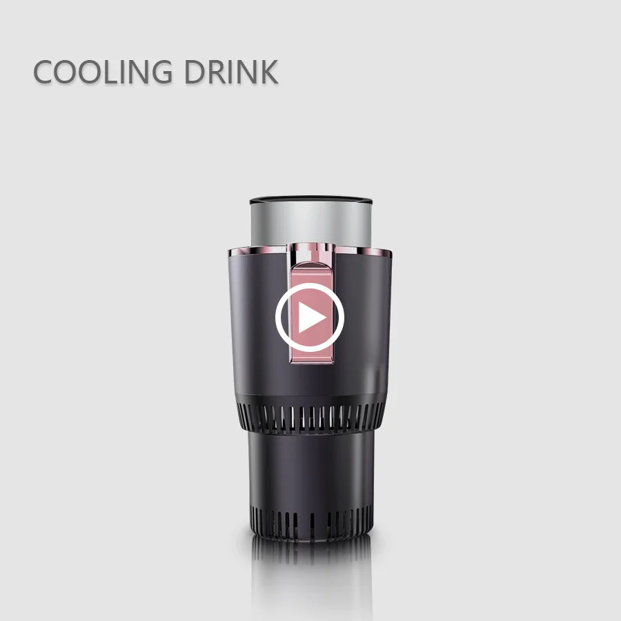 Dc 12V  2 In 1  Smart Control Electric Car Cooling And Heating Cup Holder Cups Hot And Cold For Truck
