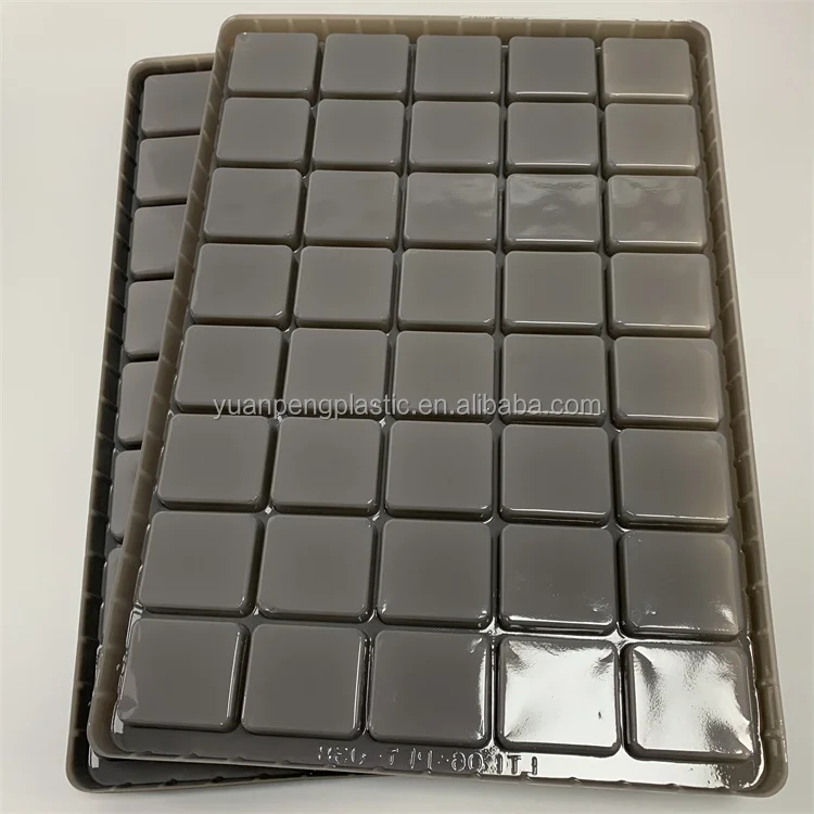 Customize Chocolate Tray Golden Color PS Plastic Blister Packaging Cookie Chocolate Tray