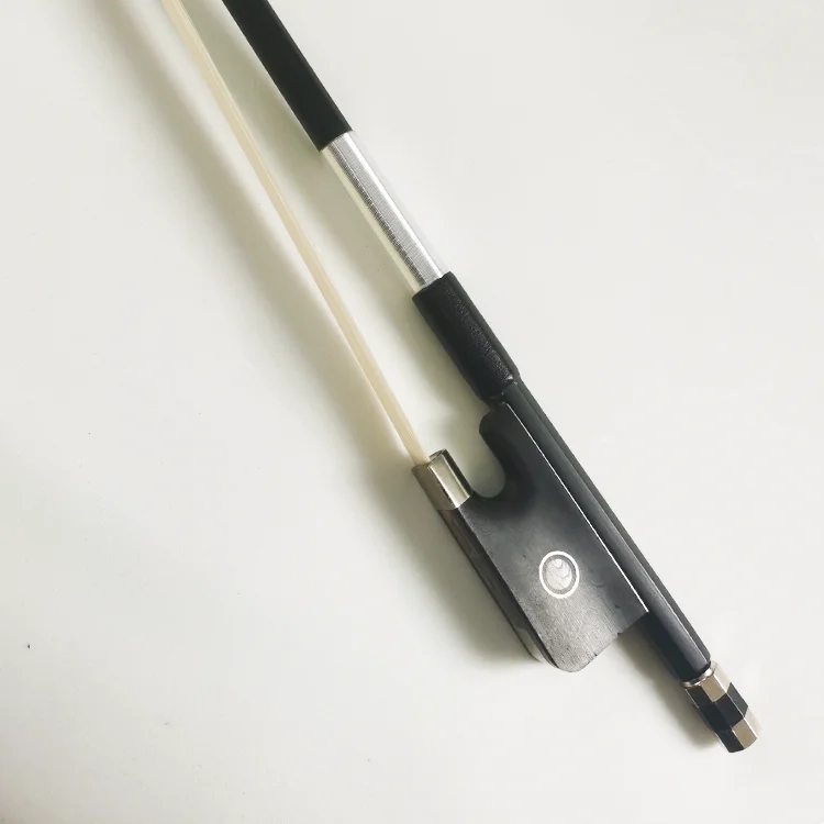 Wholesale price  high quality handmade black carbon fiber round stick cello  bows BW100 4/4 3/4 1/2 1/4 1/8