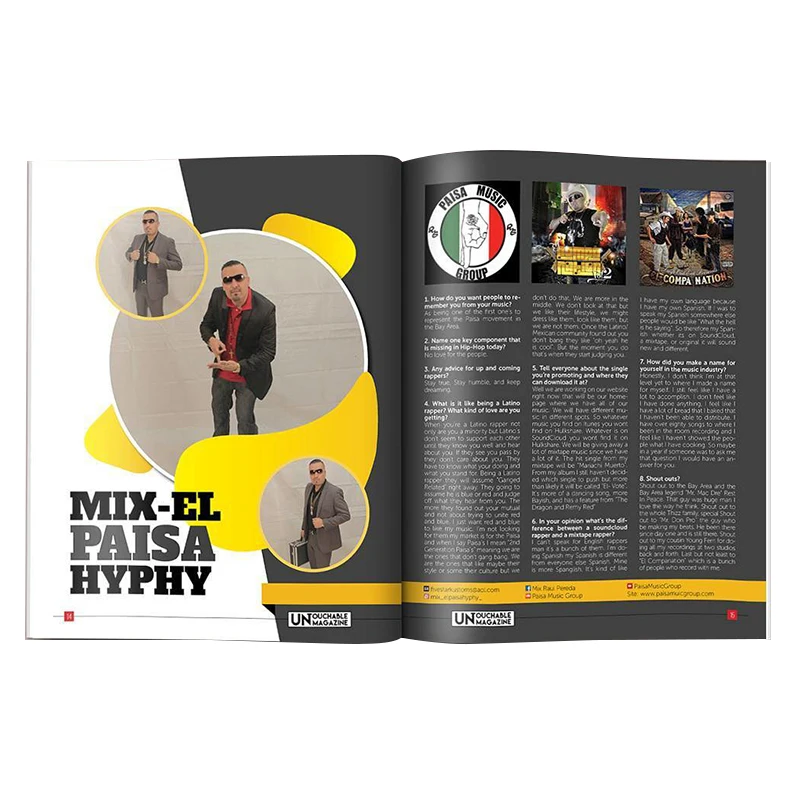 
book/Workbook/Catalogue/Brochure/Magazine/Booklet/ Printing Custom Printed Soft Cover Full Color 