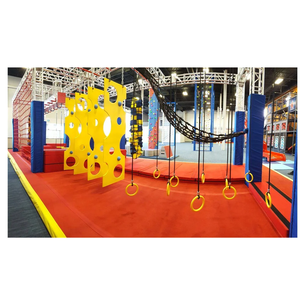 2024 American ninja warrior scene obstacle course for indoor kids garden playground and adults gym