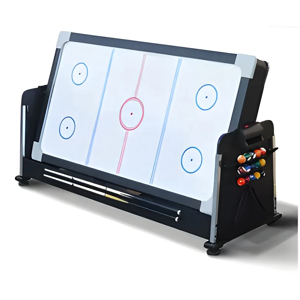 4 in 1 Convertible Multi Game 7ft Billiard Pool Table With Air Hockey Table Tennis and Dining Top