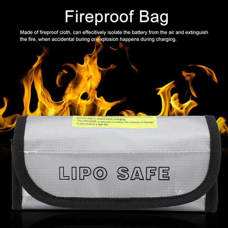 Огнеупорная взрывобезопасная сумка Lipo Battery Safety Bag для RC