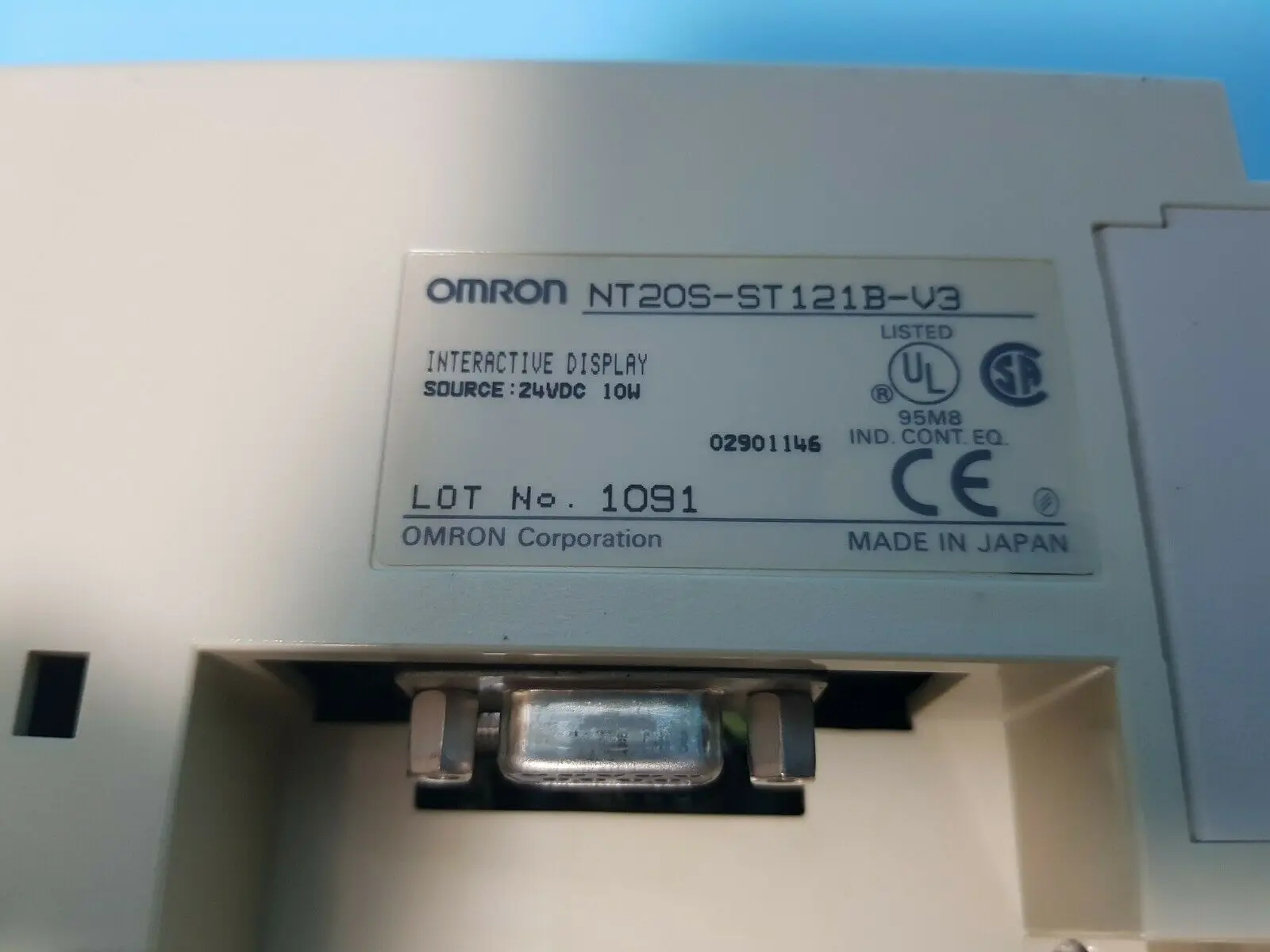 High performance NT20S-ST121B-V3 Omron human machine interface Dual serial port Hmi Touch Screen