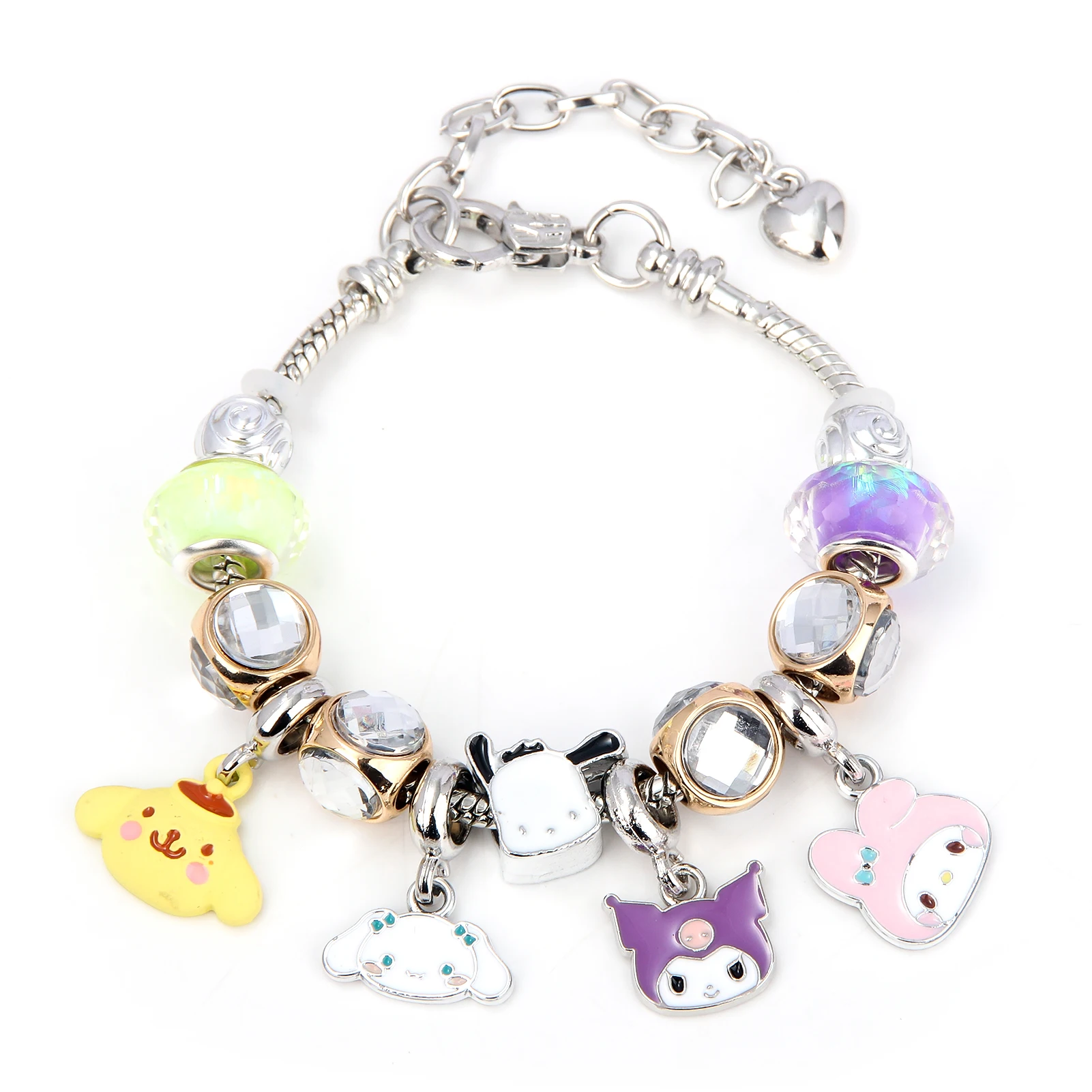 Аниме Sanrio браслет каваи Мультяшные бусины кулон DIY косплей милые ювелирные аксессуары