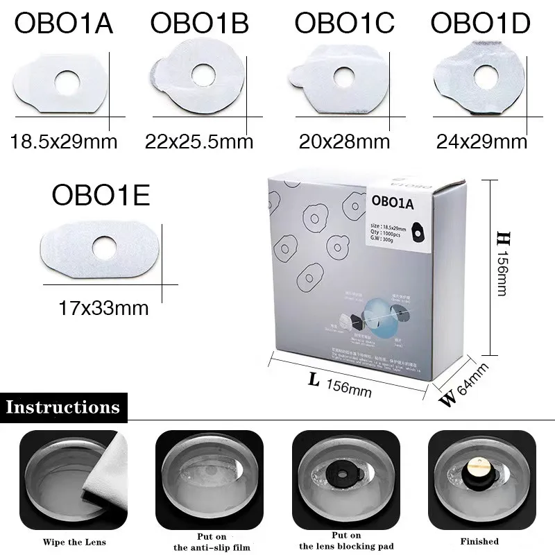 Factory Customized Optical Lens Polish Sticker Grey Lens blocking Pads Adhesive Edging Pads for Four seasons strong versatility