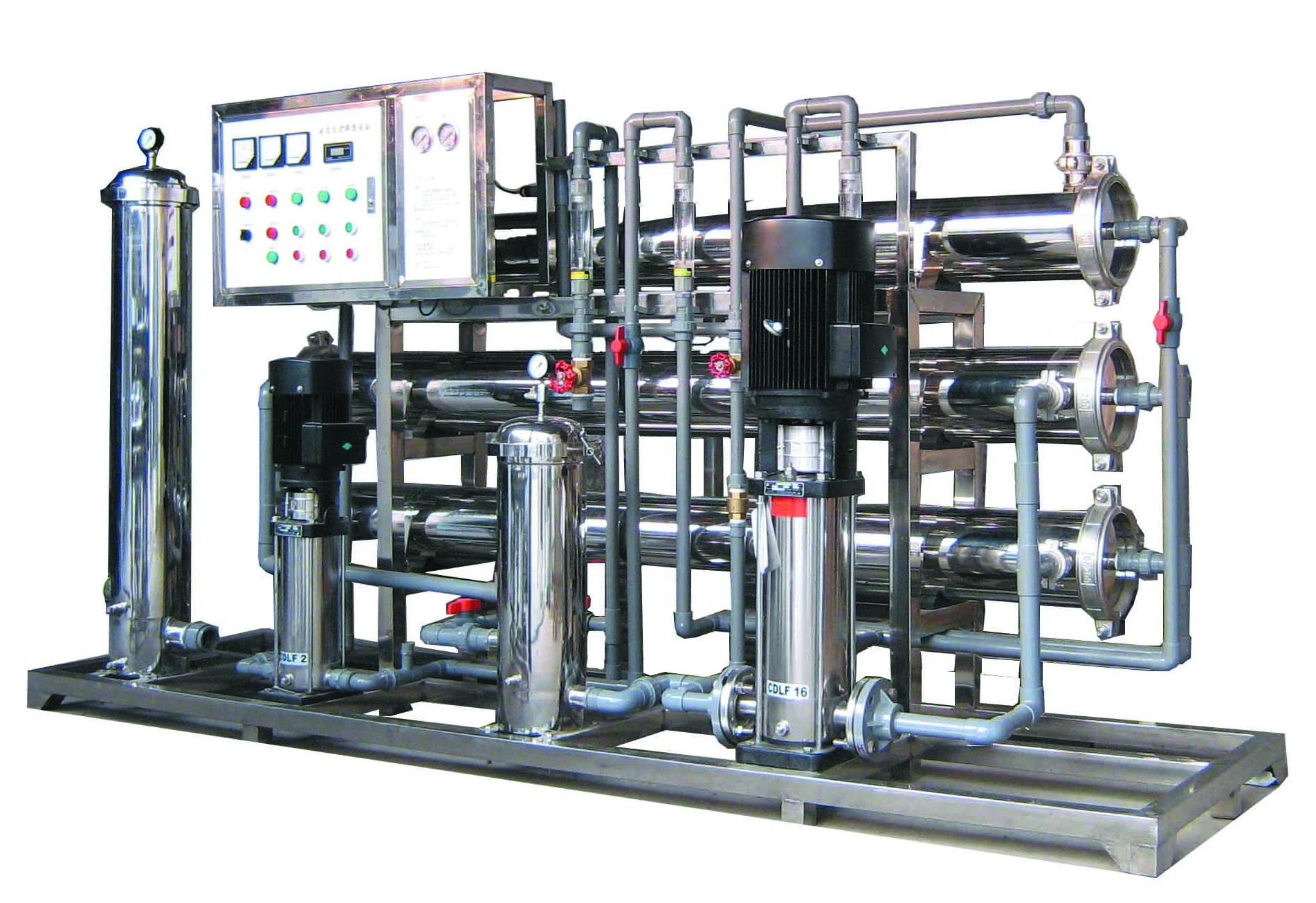 Large Scale Water Purification System Pure Drinking Water Making Machine Filtration Process Unit
